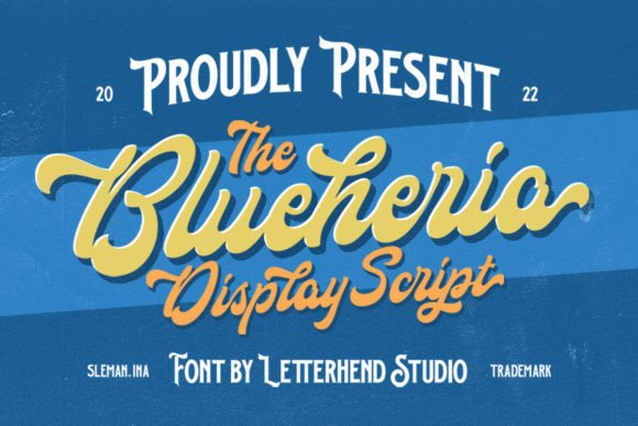 Blueheria: A Designer's Take on Modern Script Elegance