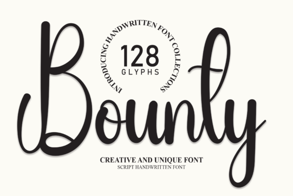 Bounty Typeface: A Designer's Take on Elegant Script Fonts