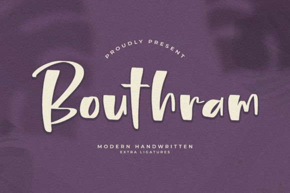 Bouthram: A Modern Handwritten Font for Creative Projects