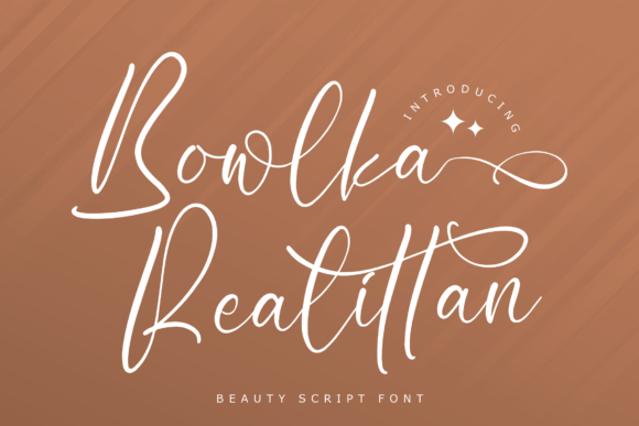 Bowlka Realittan – A Beautiful Script Font