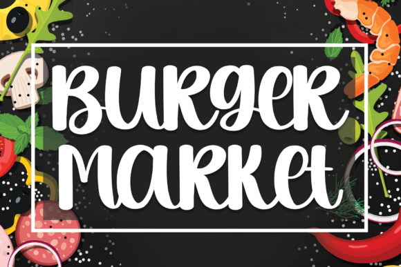 Burger Market: A Handwritten Font for Creative Projects