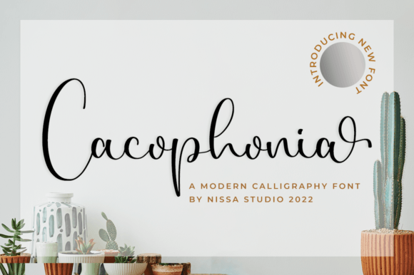 Cacophonia Font: Elegant Handwritten Type