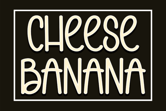 Cheese Banana Font: A Cool Handwritten Typeface