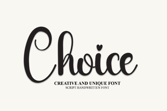 Choice: A Versatile Script Font for Modern Editorial Design