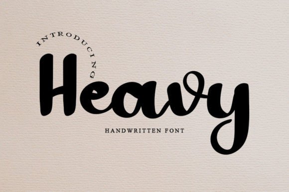Heavy: A Bold Handwritten Font