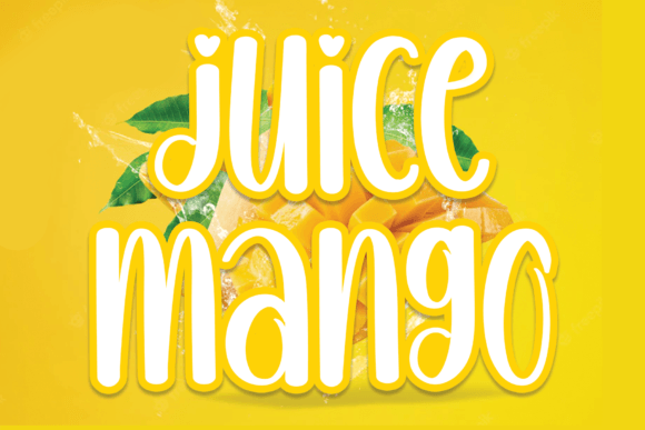 Juice Mango: A Cool Handwritten Font