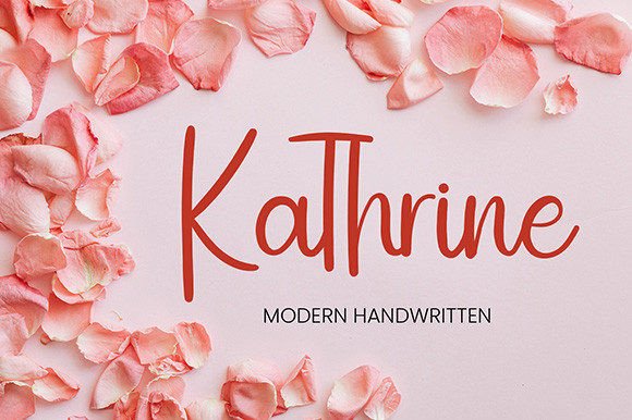 Kathrine: A Flowing Script for Elegant Design
