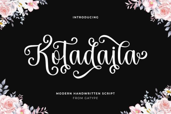 Kotadaila: A Script Font for Web Design
