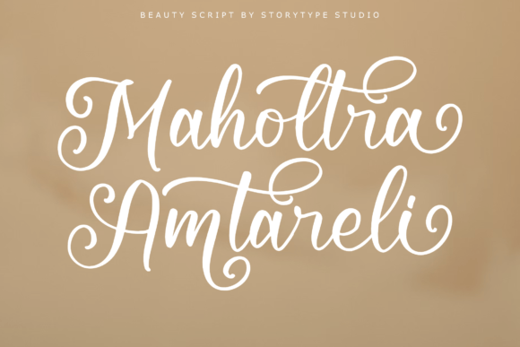 Maholtra Amtareli: A Luxurious Script Typeface for Web Design