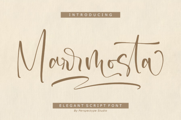 Marrmosta: A Stylish Script Font for Web Headers