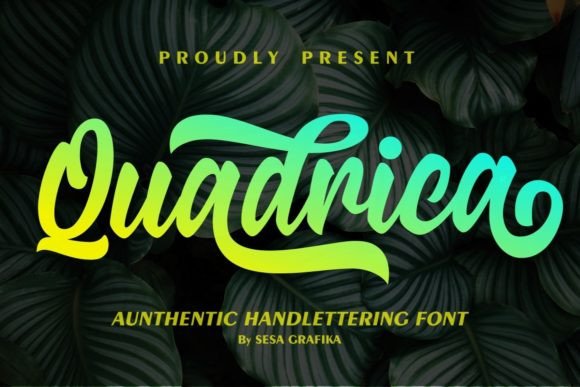 Quadrica: A Stylish Script Font