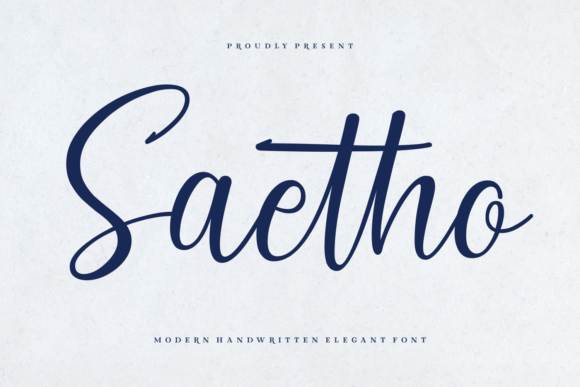 Saetho: A Modern Handwritten Font for Digital Design