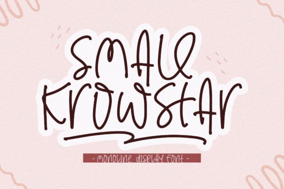Small Krowstar: A Whimsical Handwritten Font for Makers