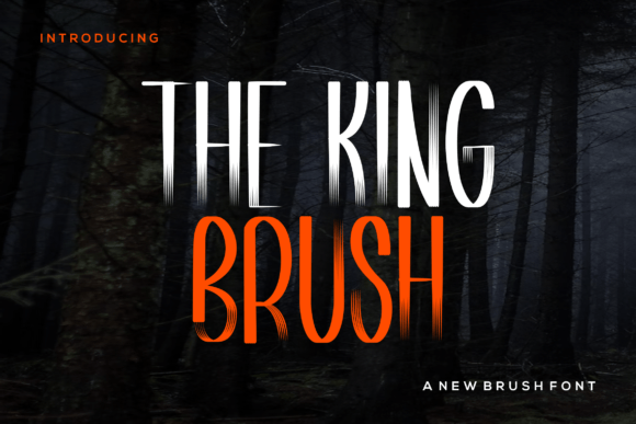 The King Brush: A Bold Display Font for Campaigns