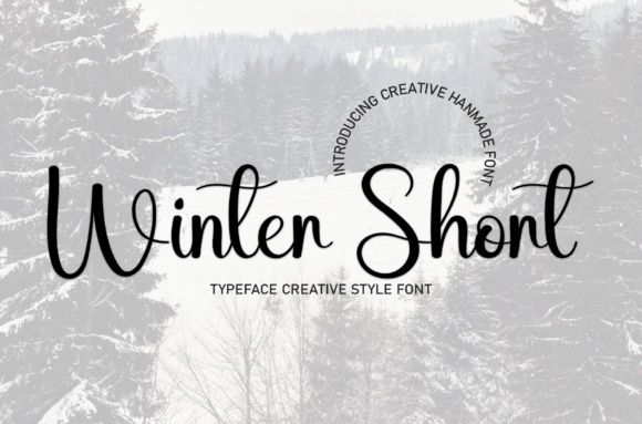 Winter Short Font for Creative Marketing